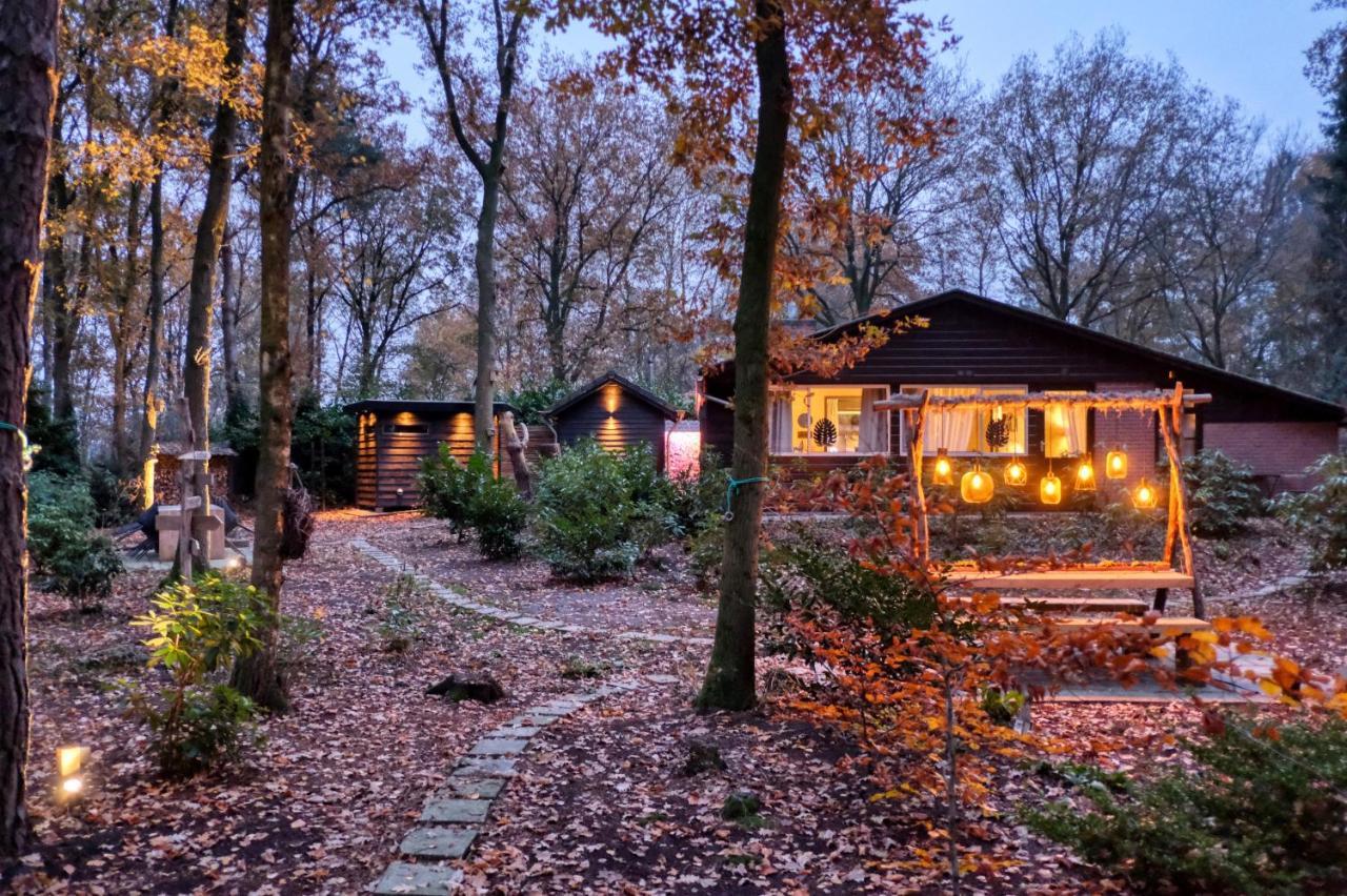 Lodge In Een Bosrijke Omgeving Met Hottub & Sauna Opt Rheezerveen Eksteriør bilde